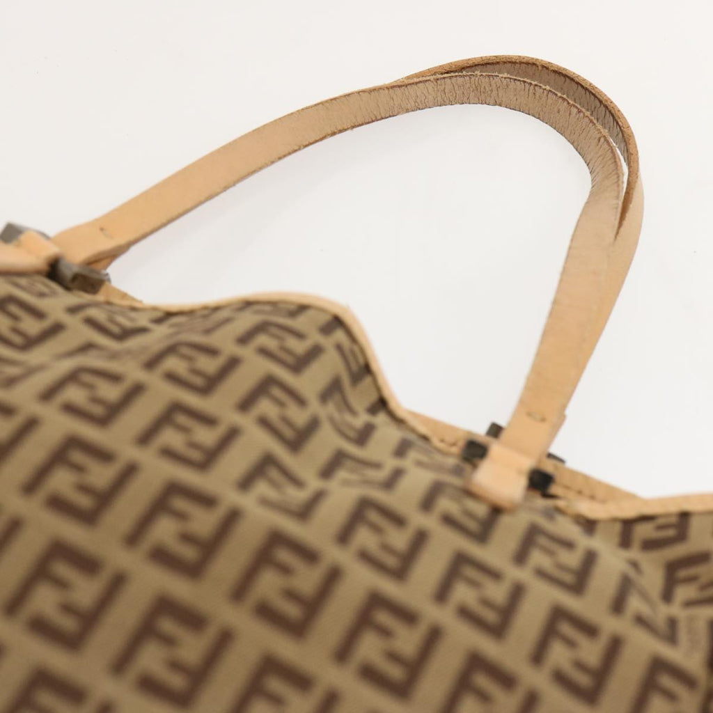 FENDI Zucchino Canvas Tote Bag Beige70169