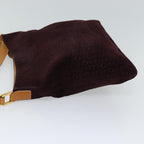 CELINE C Macadam Canvas Shoulder Bag Bordeaux  70179