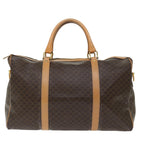 CELINE Macadam Canvas Boston Bag PVC Brown  70180