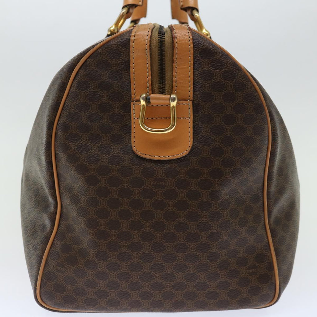 CELINE Macadam Canvas Boston Bag PVC Brown  70180