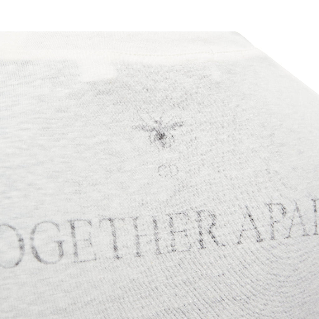 Dior MMXX Together Apart Print Washed Cotton Linen Sleeve Tshirt