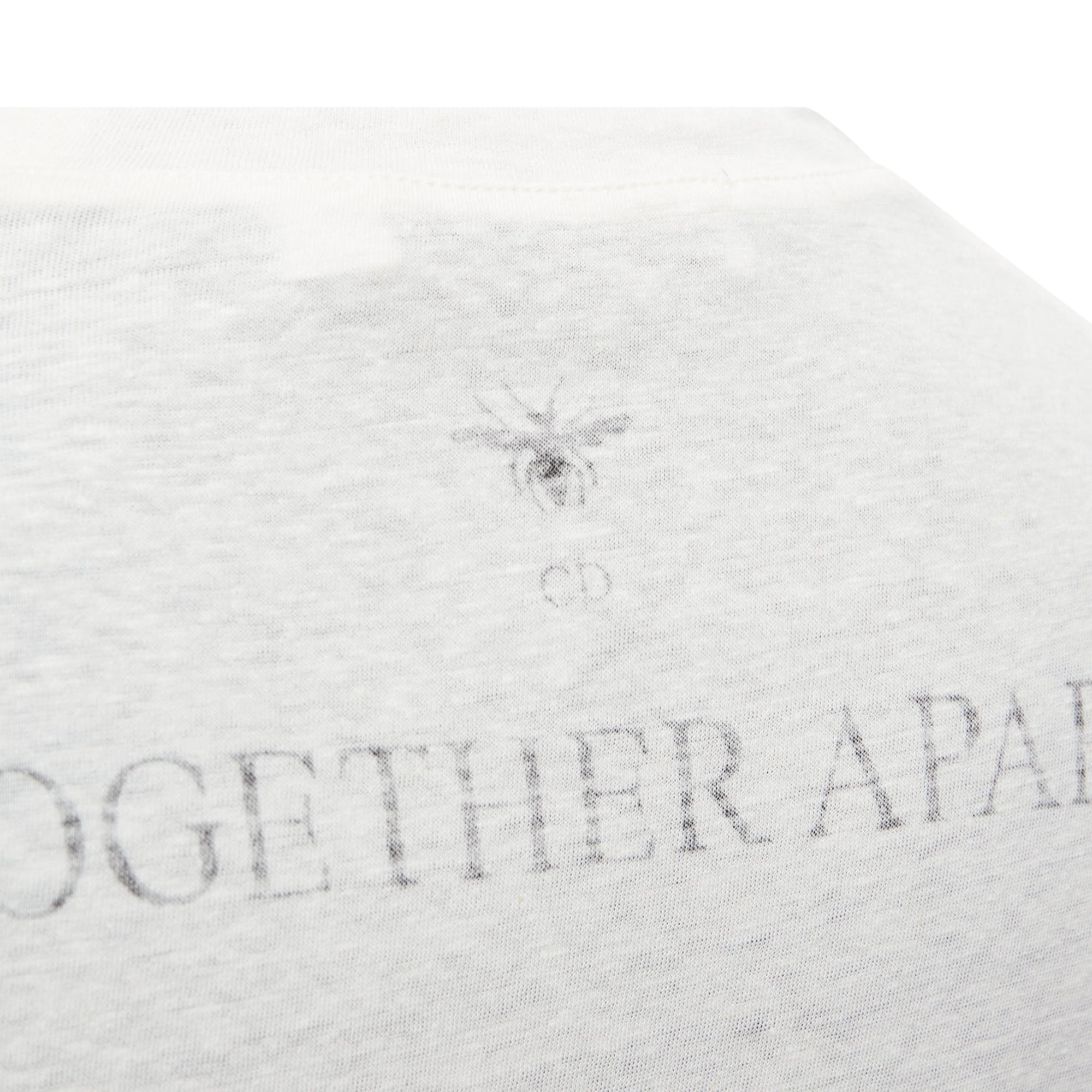 Dior MMXX Together Apart Print Washed Cotton Linen Sleeve Tshirt