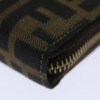 FENDI Zucca Canvas Hand Bag Brown Black70251