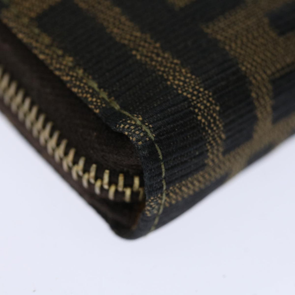 FENDI Zucca Canvas Hand Bag Brown Black70251