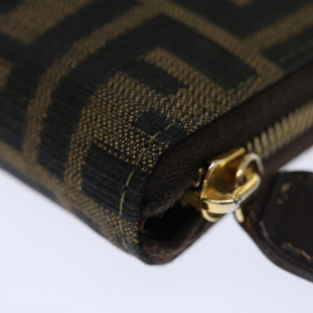 FENDI Zucca Canvas Hand Bag Brown Black70251