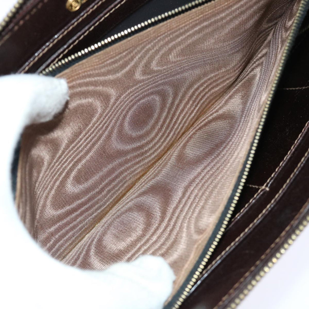 FENDI Zucca Canvas Hand Bag Brown Black70251