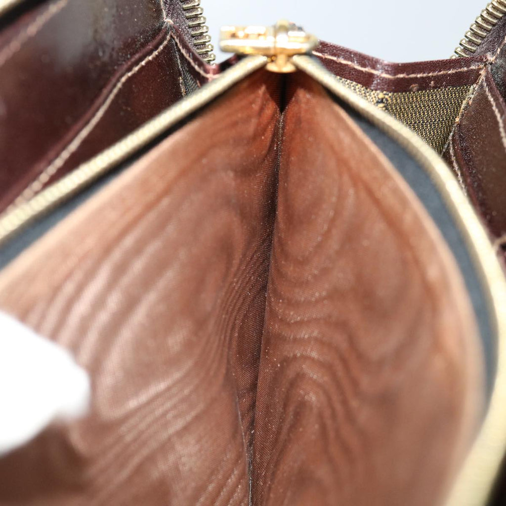 FENDI Zucca Canvas Hand Bag Brown Black70251