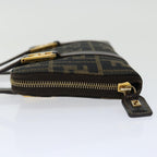 FENDI Zucca Canvas Hand Bag Brown Black70251