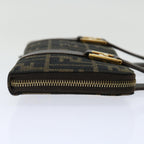 FENDI Zucca Canvas Hand Bag Brown Black70251