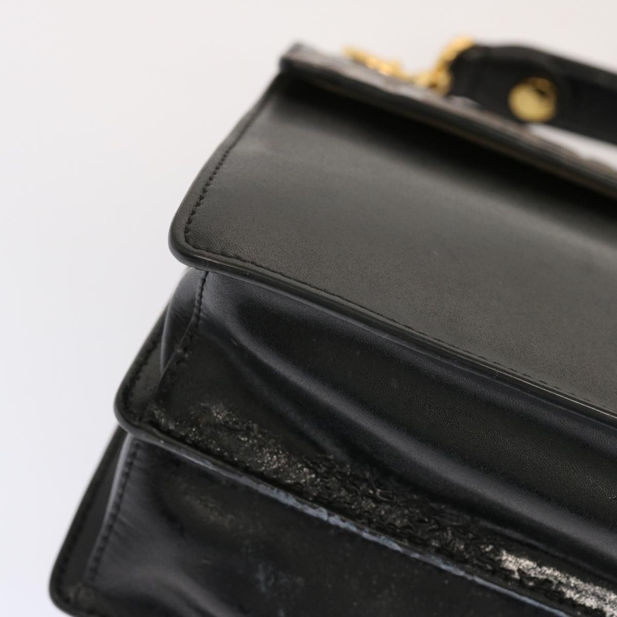 FENDI Zucca Canvas Canai Hand Bag 2way Brown Black70263