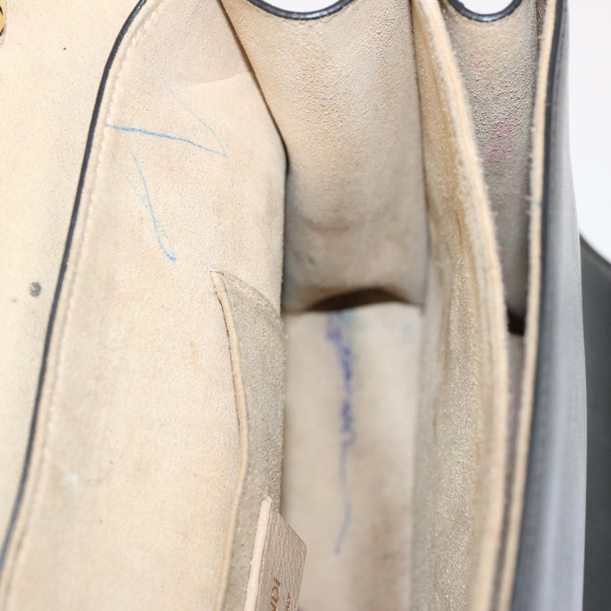 FENDI Zucca Canvas Canai Hand Bag 2way Brown Black70263