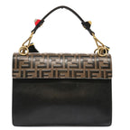 FENDI Zucca Canvas Canai Hand Bag 2way Brown Black70263