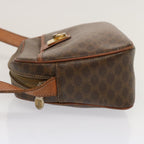 CELINE Macadam Canvas Shoulder Bag PVC Brown  70317