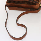 CELINE Macadam Canvas Shoulder Bag Brown Auth 70329