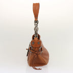 CELINE Shoulder Bag Leather Brown  70338