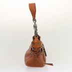 CELINE Shoulder Bag Leather Brown  70338
