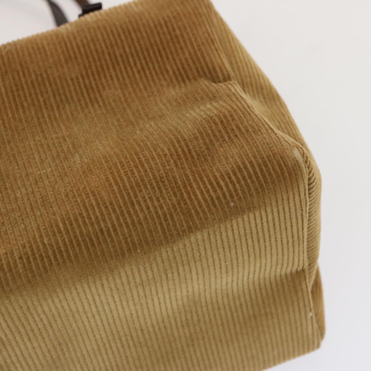 FENDI Mamma Baguette Hand Bag Corduroy Brown70342