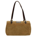 FENDI Mamma Baguette Hand Bag Corduroy Brown70342