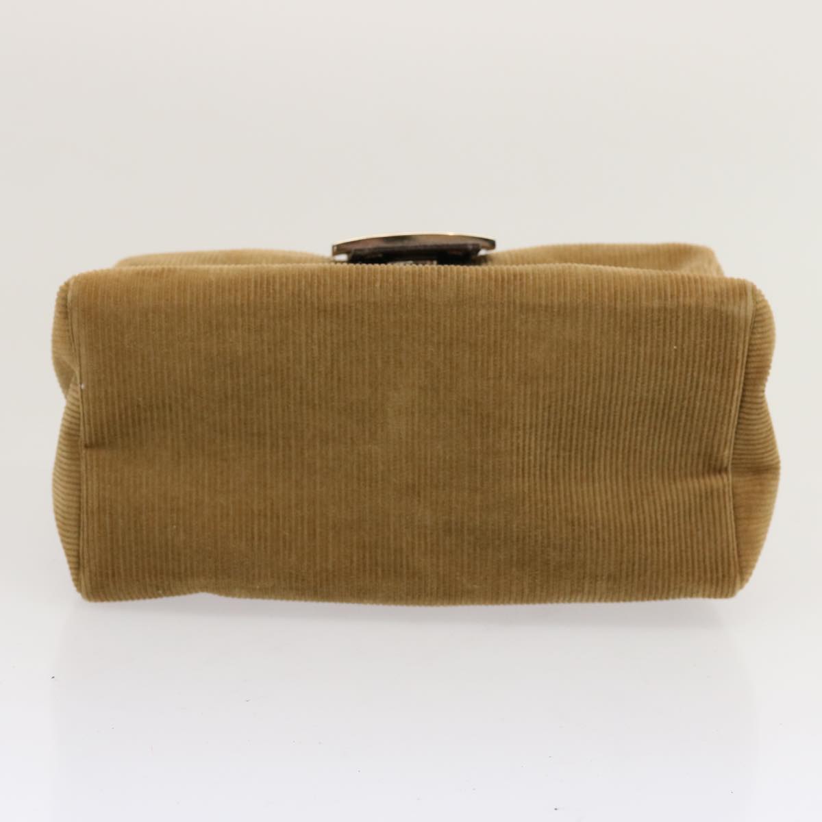 FENDI Mamma Baguette Hand Bag Corduroy Brown70342