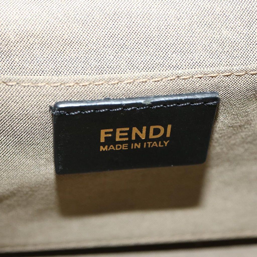 FENDI Hand Bag Canvas 2way Beige70343