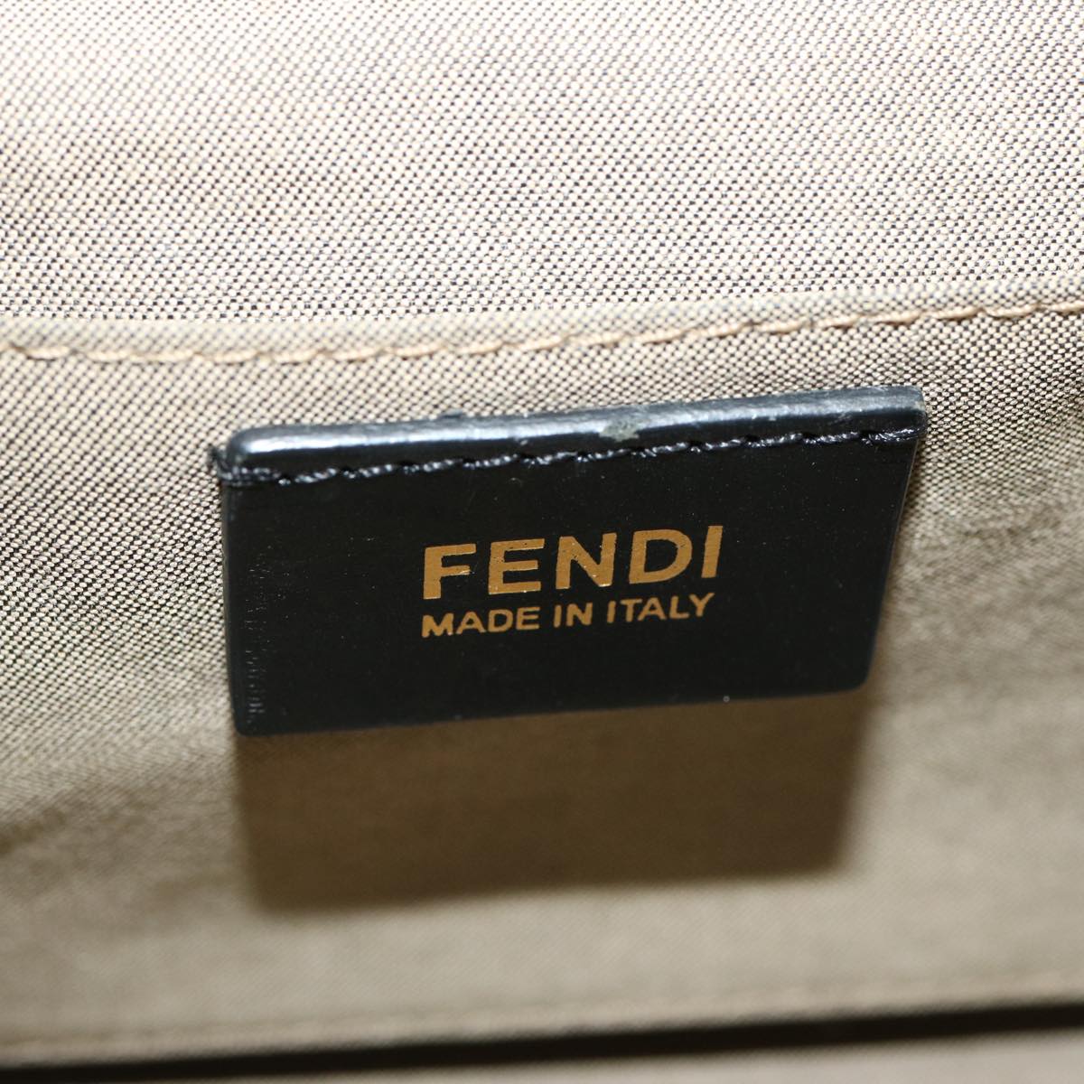 FENDI Hand Bag Canvas 2way Beige70343