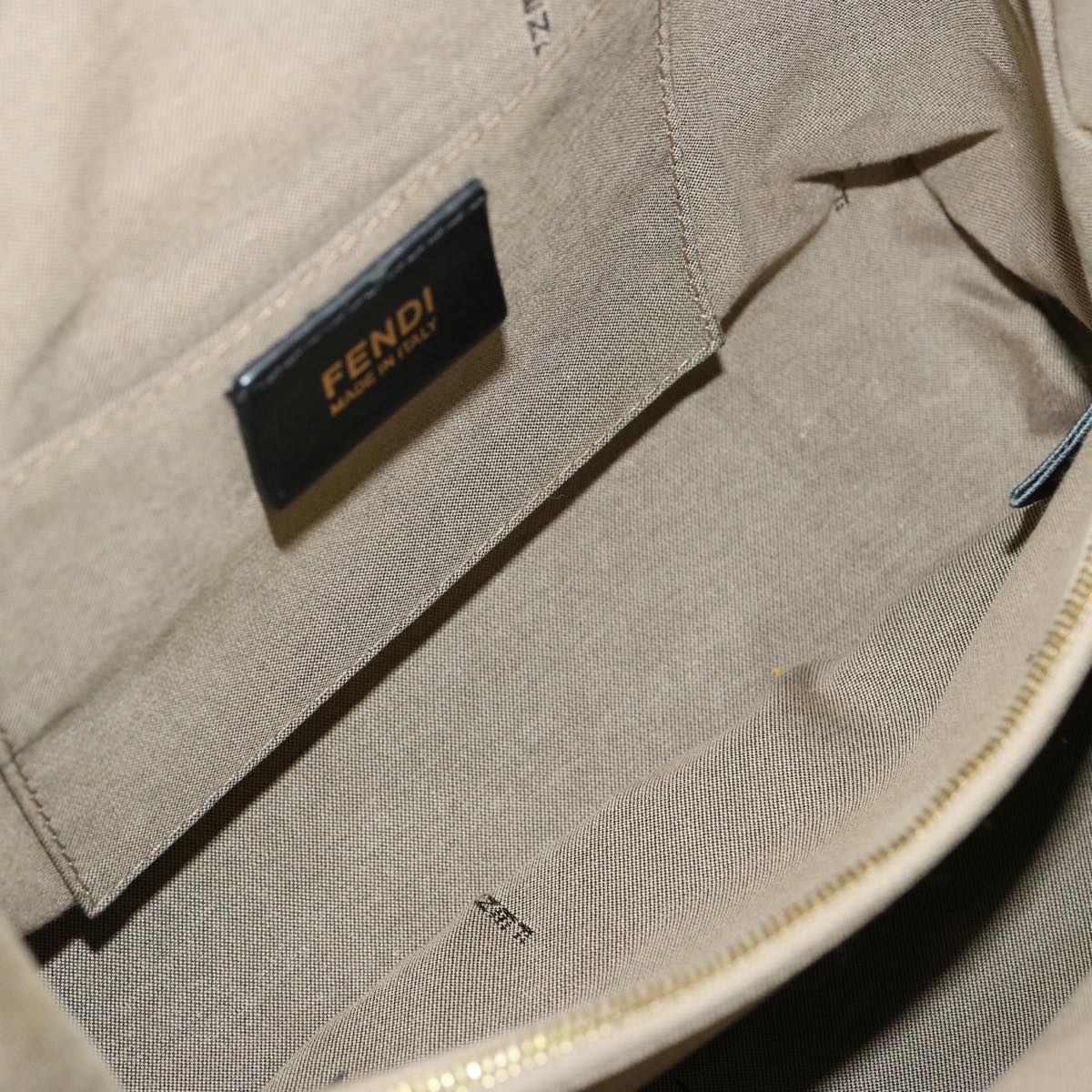 FENDI Hand Bag Canvas 2way Beige70343