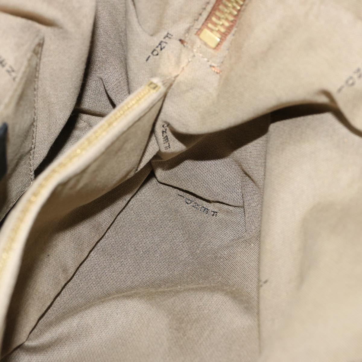 FENDI Hand Bag Canvas 2way Beige70343