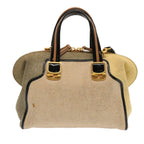 FENDI Hand Bag Canvas 2way Beige70343