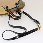FENDI Hand Bag Canvas 2way Beige70343