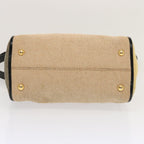 FENDI Hand Bag Canvas 2way Beige70343