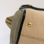 FENDI Hand Bag Canvas 2way Beige70343