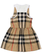 Burberry Kids Vintage Check Sleeveless Dress Beige