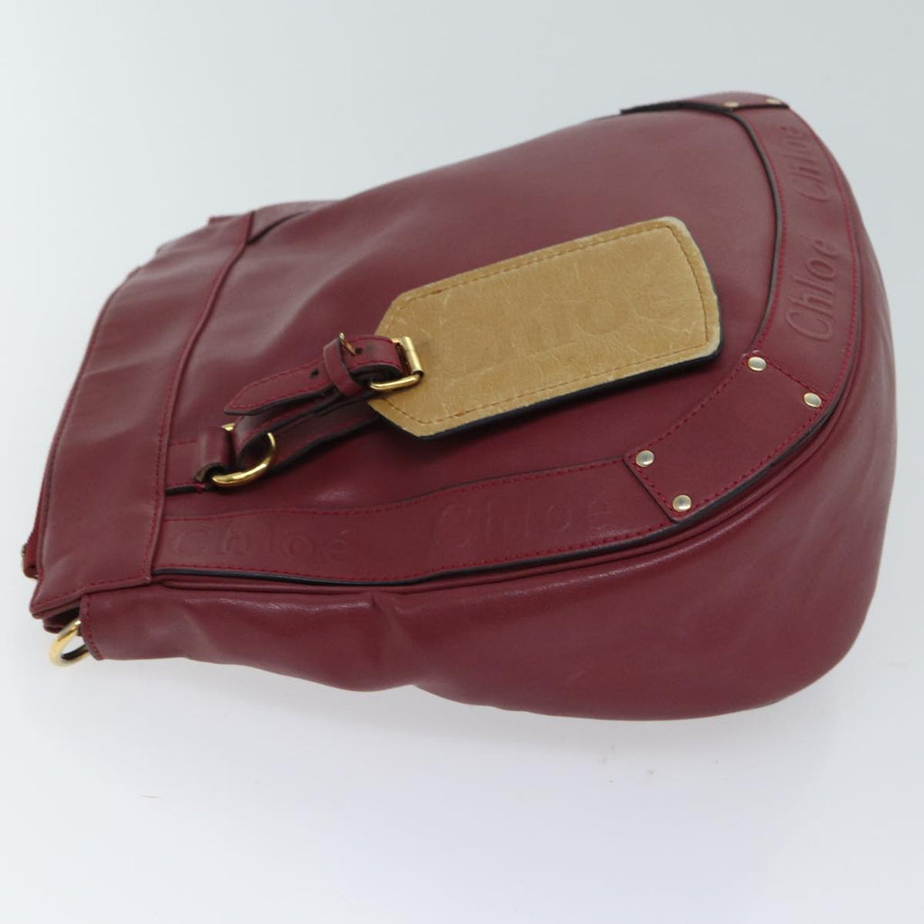 Chloe Shoulder Bag Leather Pink 70409