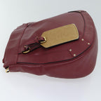 Chloe Shoulder Bag Leather Pink 70409