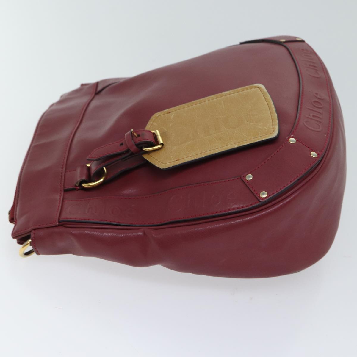 Chloe Shoulder Bag Leather Pink 70409