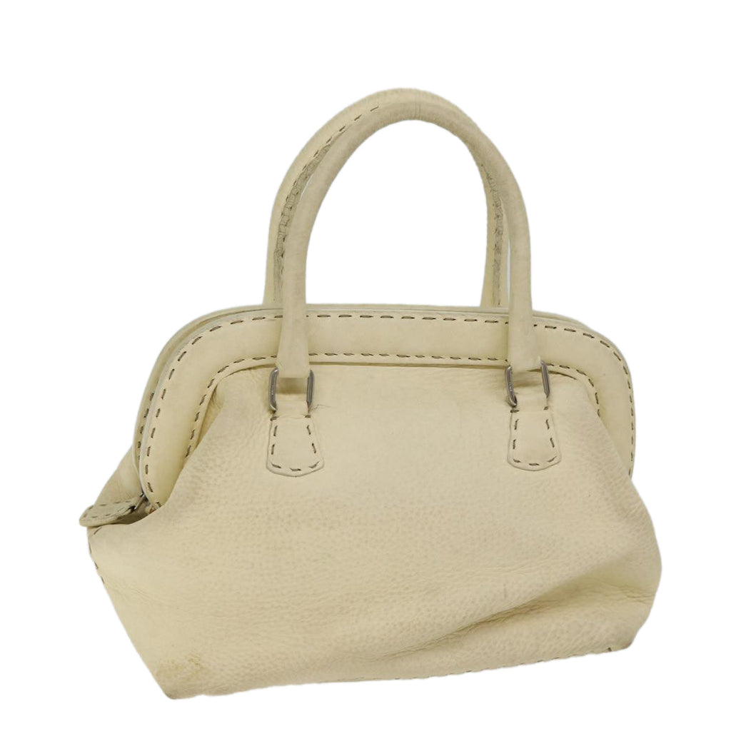 FENDI Hand Bag Canvas Beige70574