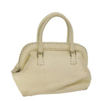 FENDI Hand Bag Canvas Beige70574