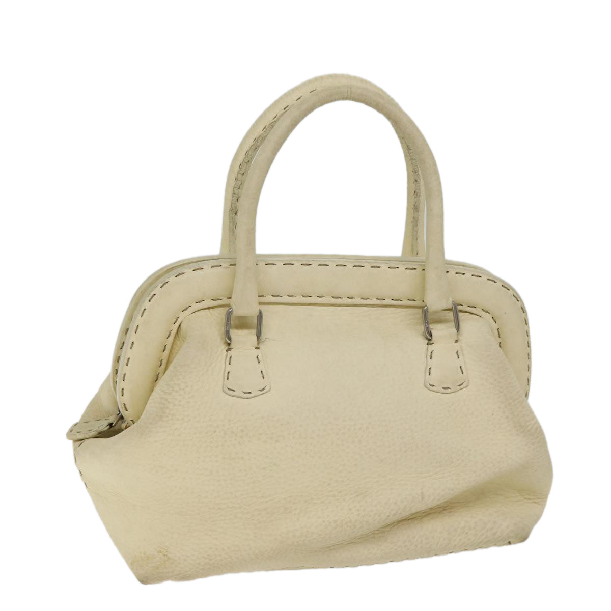 FENDI Hand Bag Canvas Beige70574
