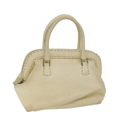 FENDI Hand Bag Canvas Beige70574