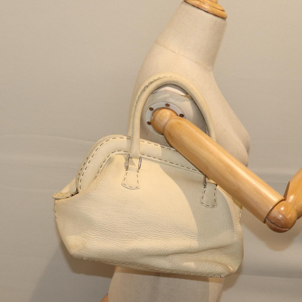 FENDI Hand Bag Canvas Beige70574