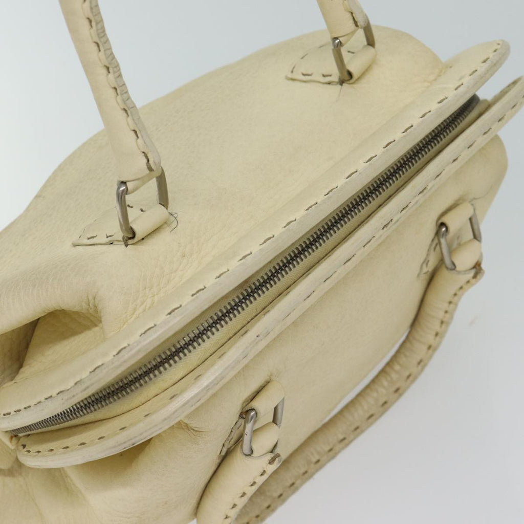 FENDI Hand Bag Canvas Beige70574