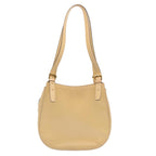 CELINE Shoulder Bag Leather Beige  70575