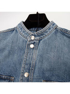 Bottega Veneta Denim China Collar Shirt 1006hv
