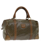 CELINE Macadam Canvas Boston Bag Coated Canvas Brown  70631