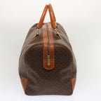 CELINE Macadam Canvas Boston Bag PVC Brown  70634
