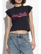 Balenciaga Balenciaga T-shirt With Vintage Effect, Women's, Black