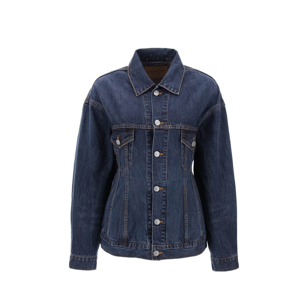 Balenciaga 'Hourglass' Denim Jacket Women