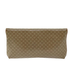 CELINE Macadam Canvas Clutch Bag Beige Auth 70798