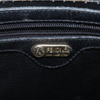 FENDI Zucca Canvas Mamma Baguette Shoulder Bag Black Brown70814