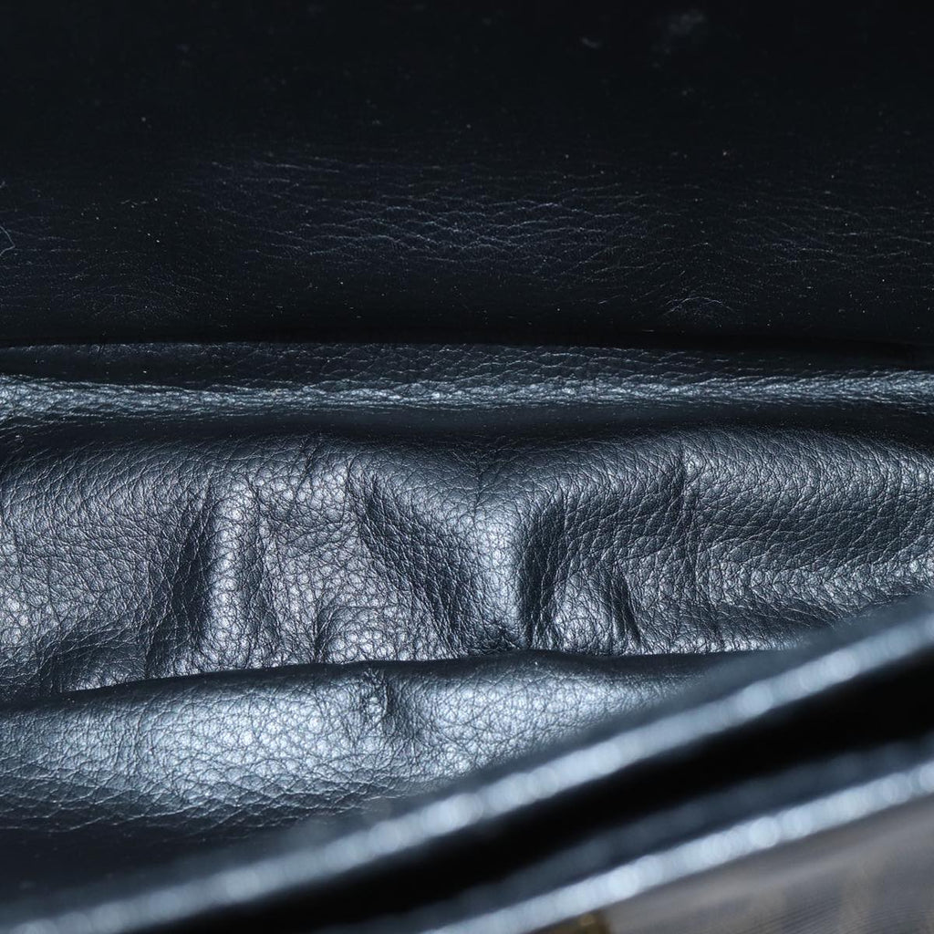 FENDI Zucca Canvas Mamma Baguette Shoulder Bag Black Brown70814